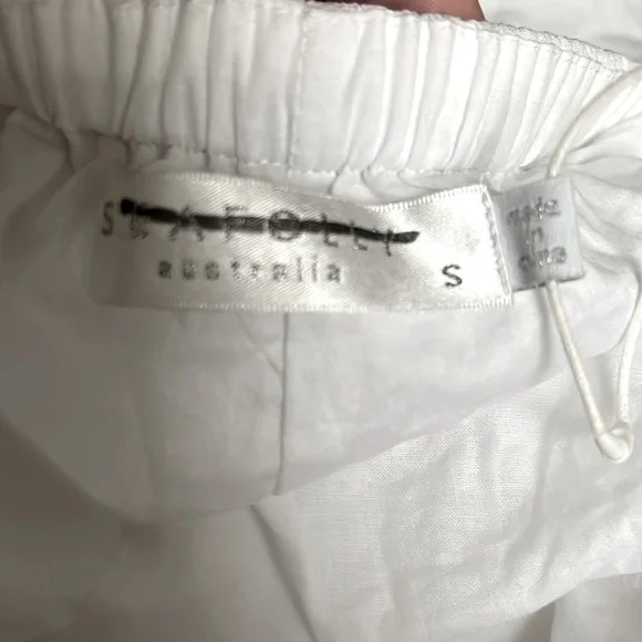 Seafolly NWOT Dunes Strapless White Jumpsuit Anthropologie SZ S Return - Picture 6 of 7